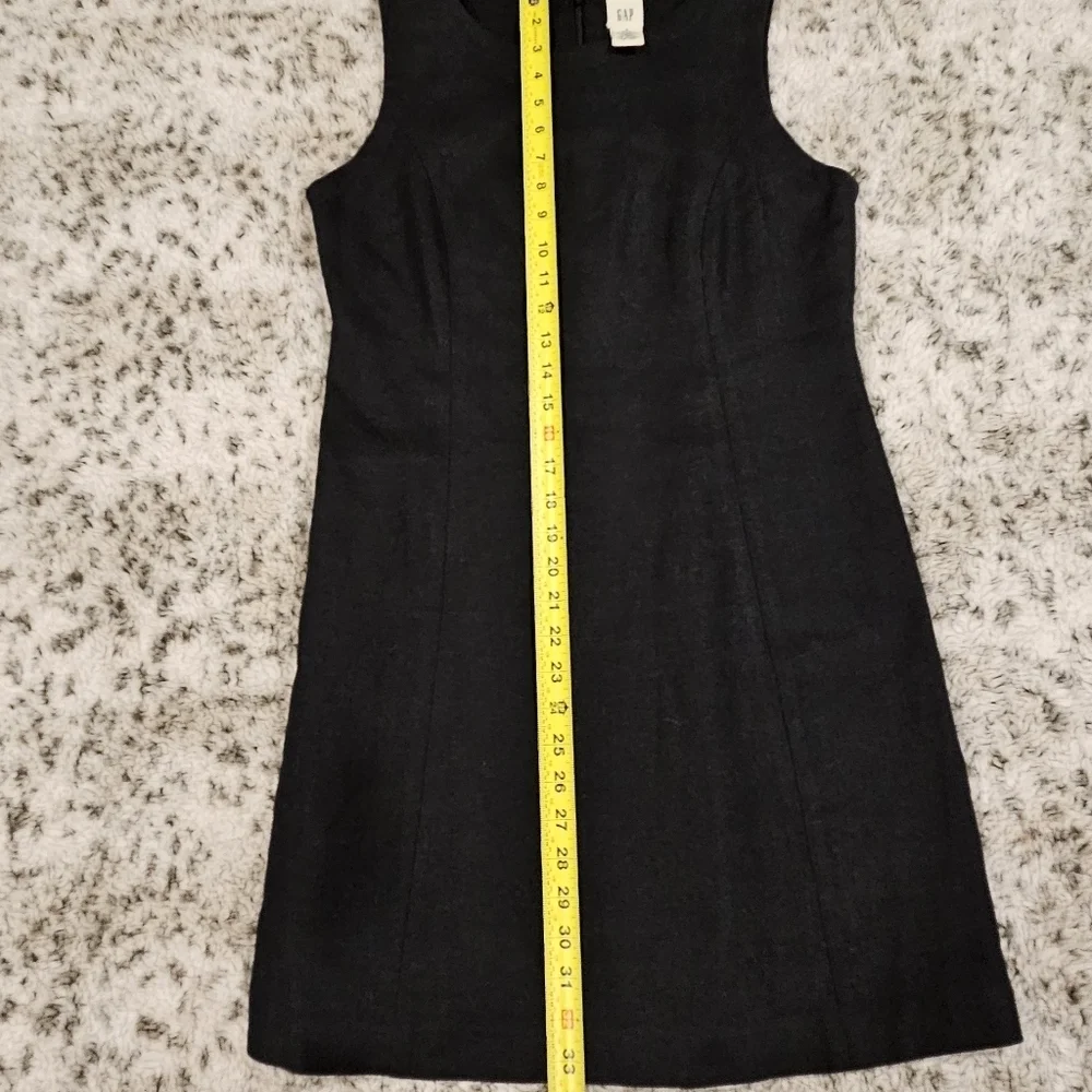 Gap SZ 6 100% Linen Black Career Sheath Dress With Matching Jacket Blazer - Picture 12 of 15
